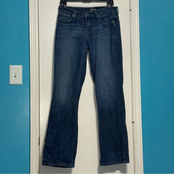 Lucky Brand Denim - Lucky Brand Regular Inseam mid Rise Blue Denim Boot Cut Jeans size 6 (28)